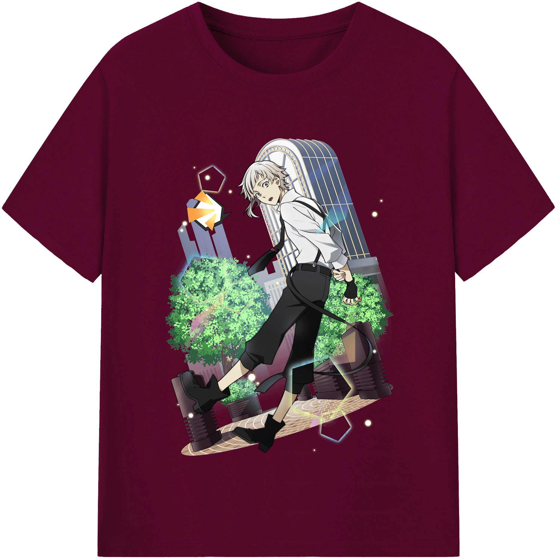 （画像用） 文豪ストレイドッグス Bungo Stray Dogs レディースカジュアルプリントTシャツ（綿100％）